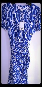 Zoe Dress Folia Duo Blue